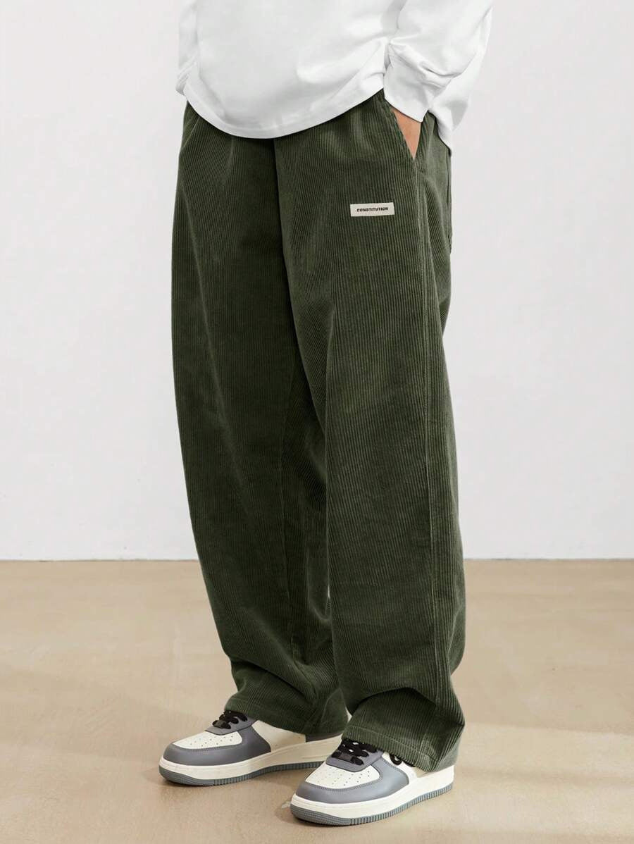 Men's wide streetwear pants with loose fit – casual comfort for every day