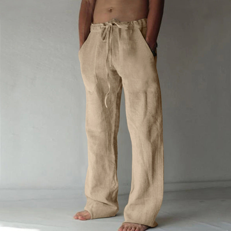 Lounge pants for men with straight legs and comfortable fit