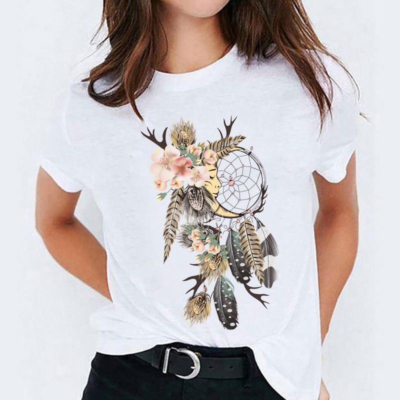 Vanessa – Cute Cotton T-shirt with Short Sleeves