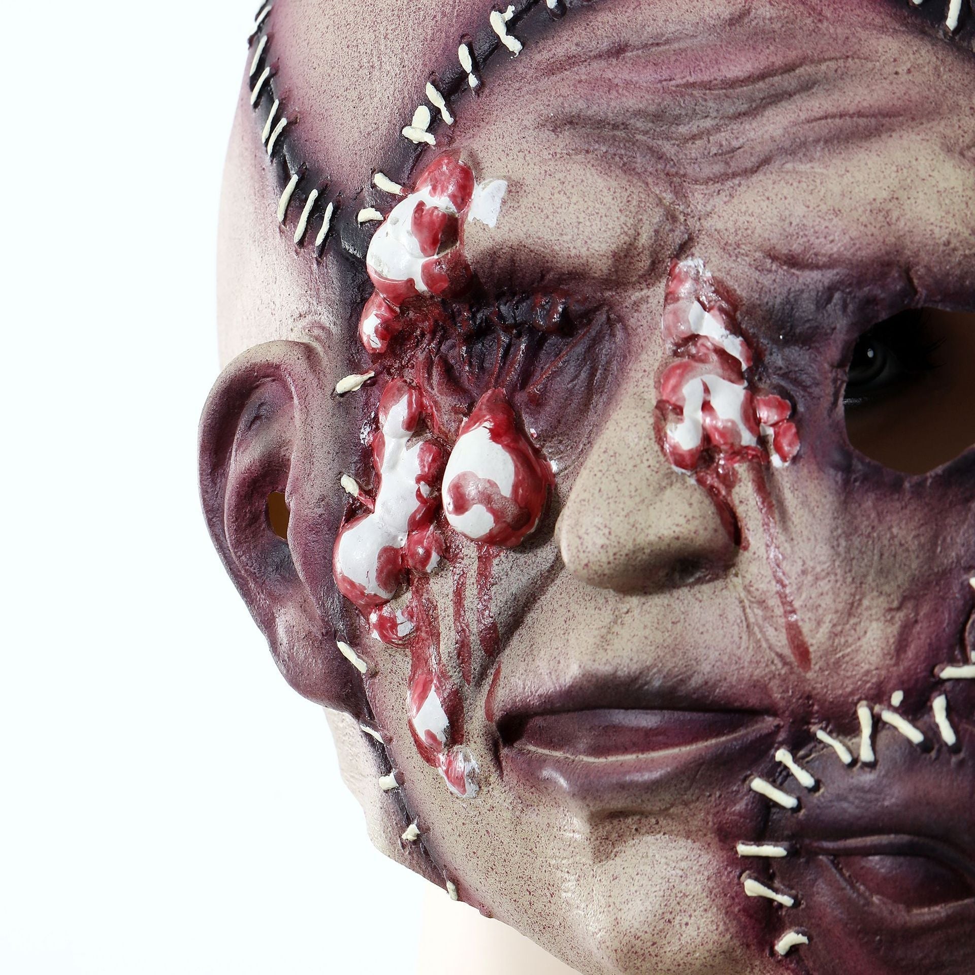 Halloween Three-Sided Face Mask for Adults – Spooky Costume Accessory