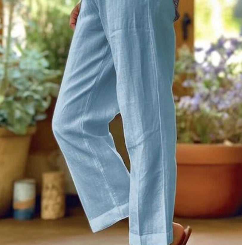 Women's Airy Summer Pants with Relaxed Fit