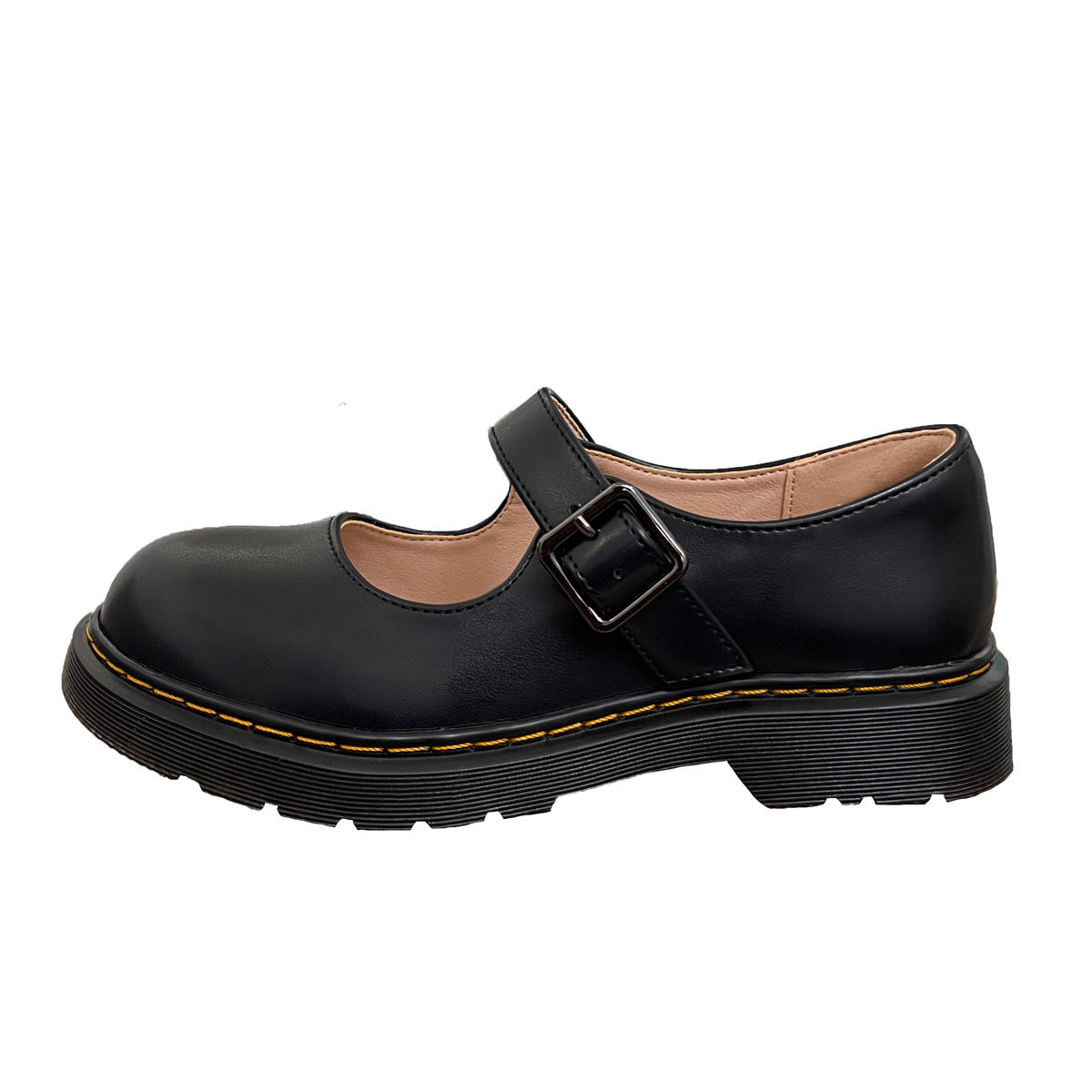 Girls Classic Mary Jane Shoes with Buckle – Comfortable Retro School Style