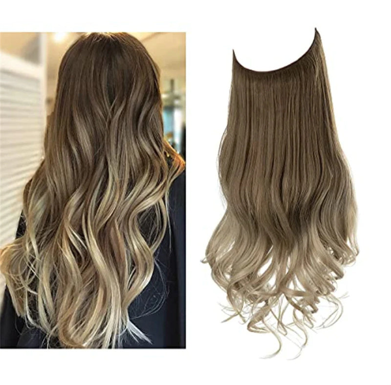Naturally Looking Women's Wig with Loose Curls and Layered Halo Style