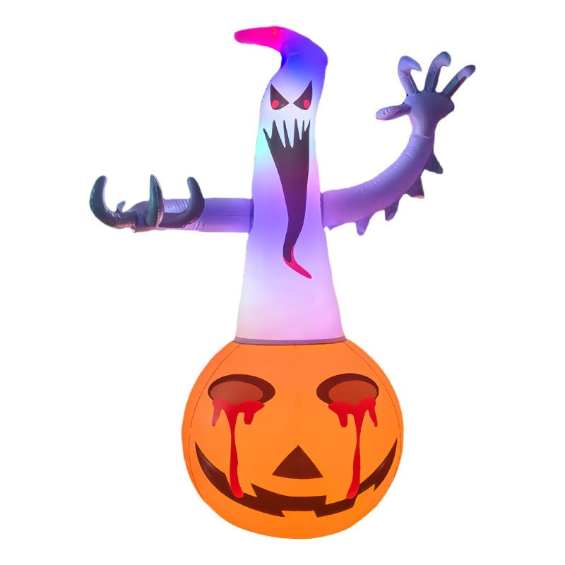Halloween Inflatable Decoration – Ghost, Pumpkin, Eyeball & More – Festive Decoration for Halloween Party, Trick-or-Treat & Garden Decoration