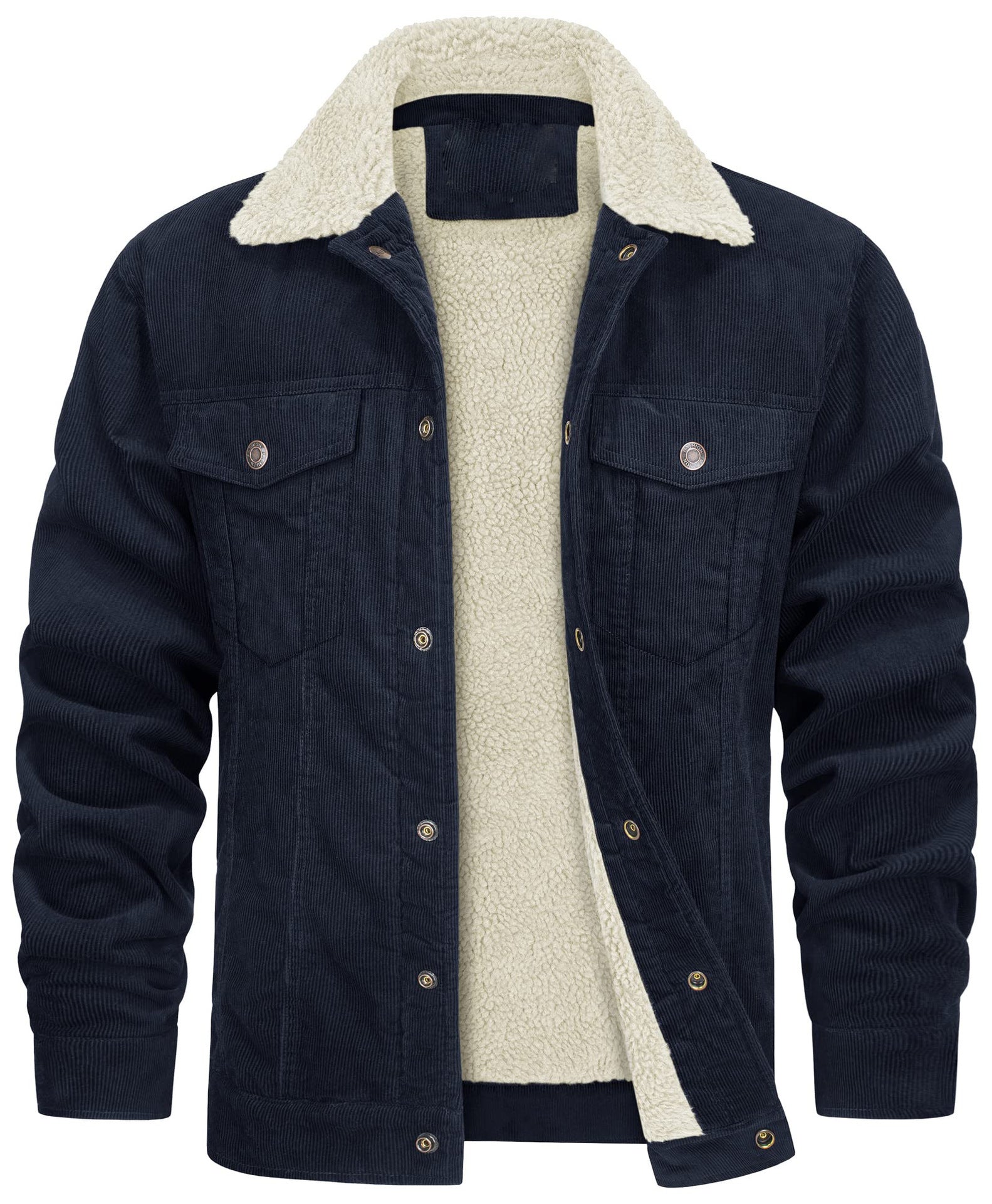 Robbie – Corduroy Long Sleeve Plush Jacket