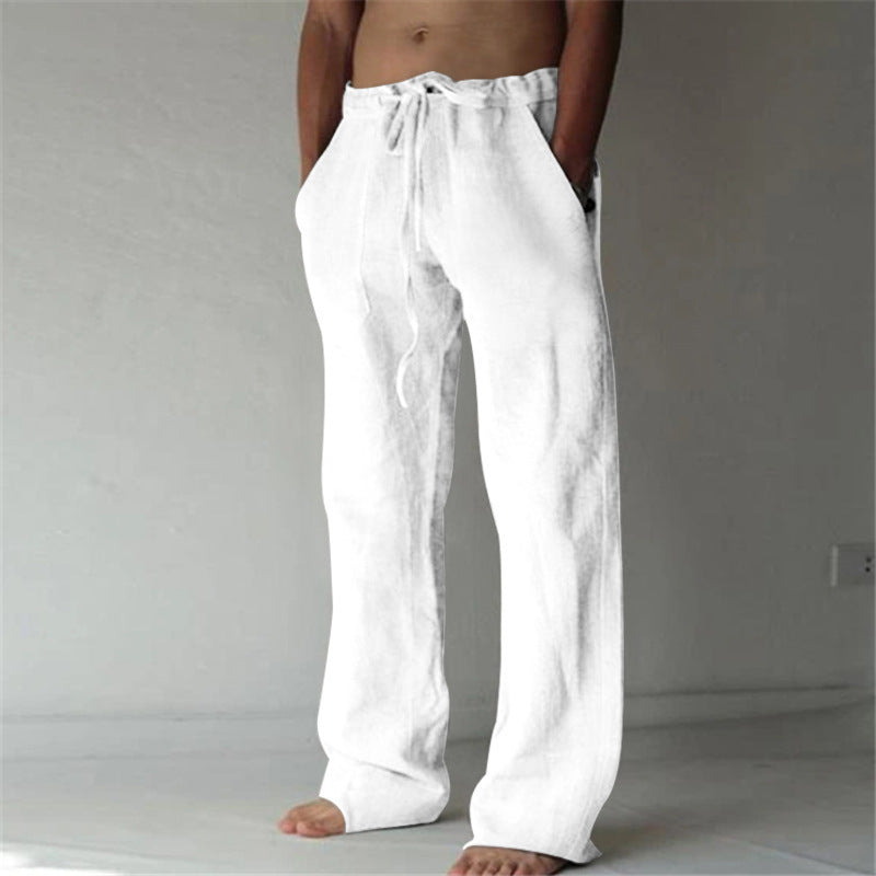 Lounge pants for men with straight legs and comfortable fit