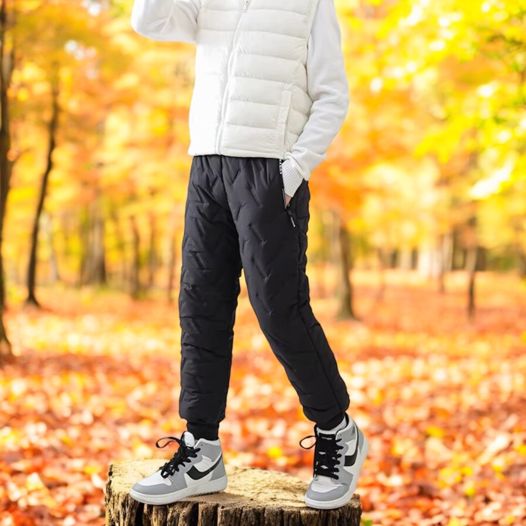 Children's Outdoor Winter Pants Padded Fleece Warm Water-Repellent – Ideal for Playing & Winter Activities