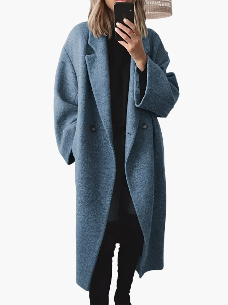 Women's Long Classic Winter Coat – Oversized Elegance for Autumn and Winter