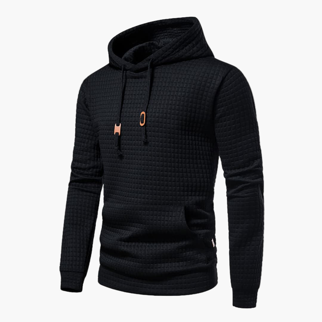 Men's Hoodie Casual Checked Design Comfortable Style for Daily Use