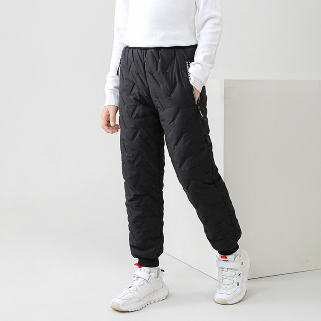 Children's Outdoor Winter Pants Padded Fleece Warm Water-Repellent – Ideal for Playing & Winter Activities