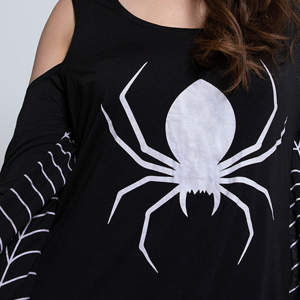 Women's Halloween Spider & Spiderweb Dress Costume for Party & Dressing Up