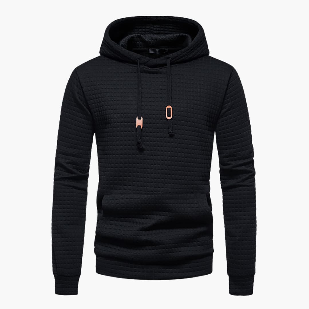 Men's Hoodie Casual Checked Design Comfortable Style for Daily Use