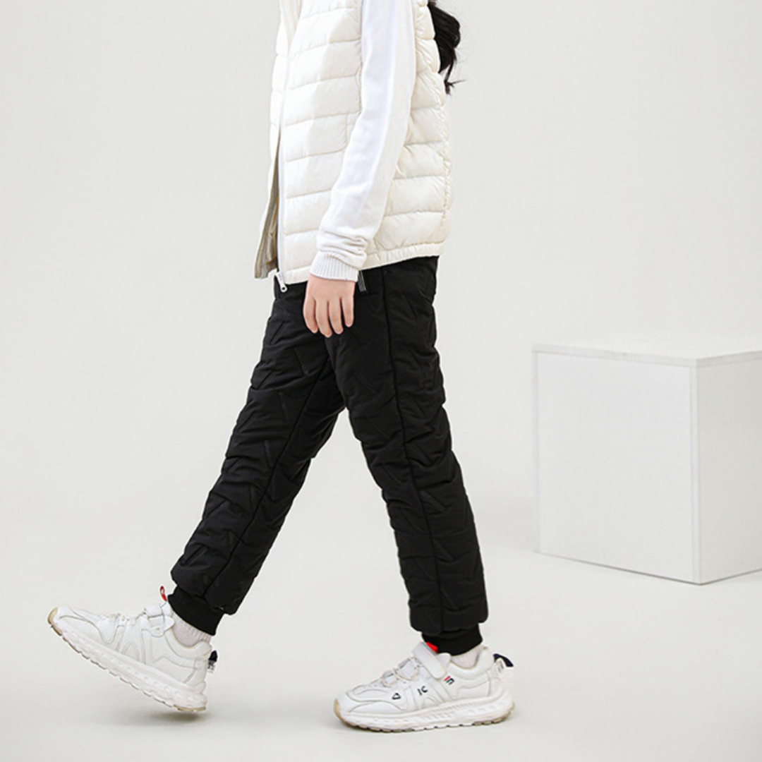 Children's Outdoor Winter Pants Padded Fleece Warm Water-Repellent – Ideal for Playing & Winter Activities