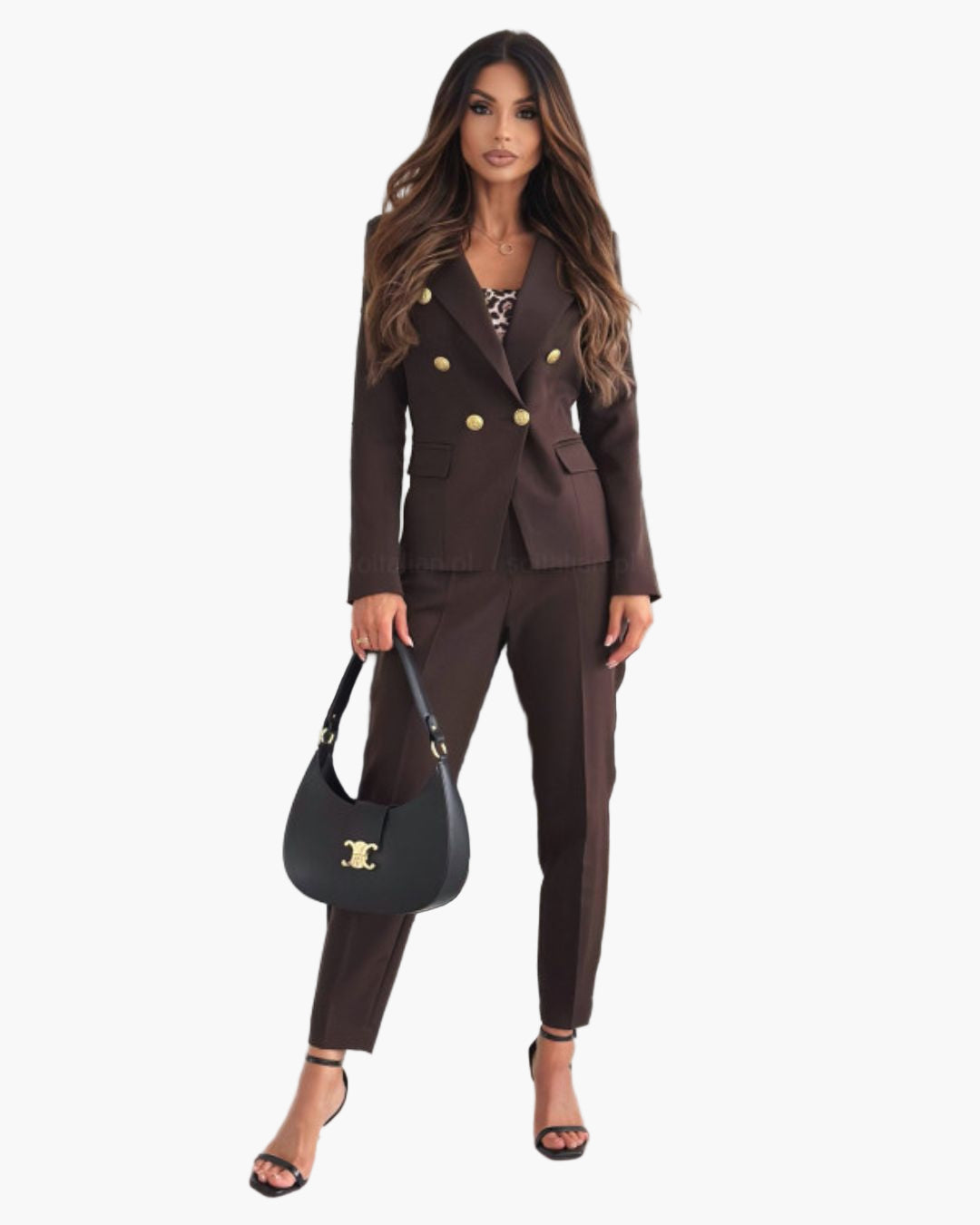 Women's Double-Breasted Blazer Suit with Tailored Fit – Business & Elegant