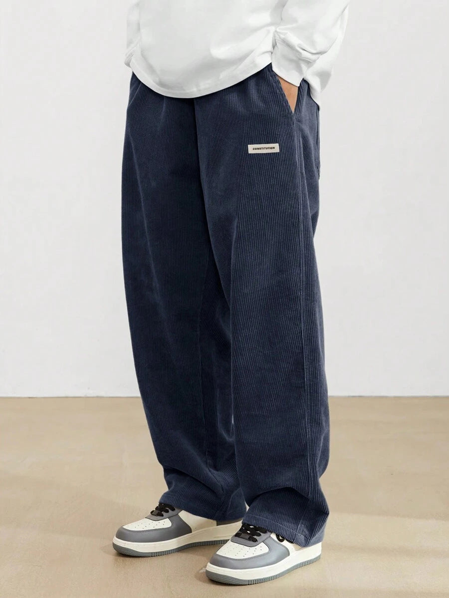 Men's wide streetwear pants with loose fit – casual comfort for every day
