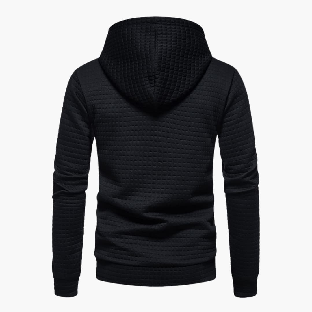 Men's Hoodie Casual Checked Design Comfortable Style for Daily Use