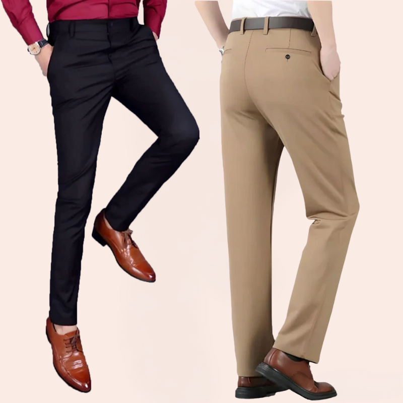 Men's Stretch Pants – Comfortable Classic Trousers for Office and Casual