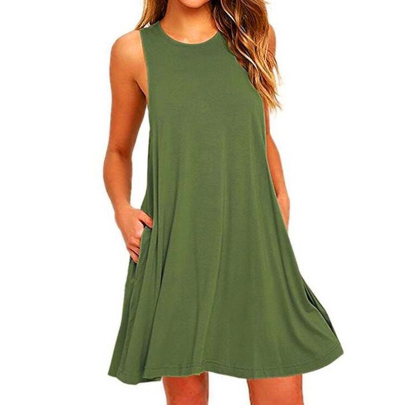 Ladies A-line Summer Dress with Casual Fit
