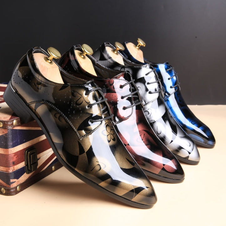 Jacob – Large Men's Shoes for Business Casual with Shiny Vegan Leather