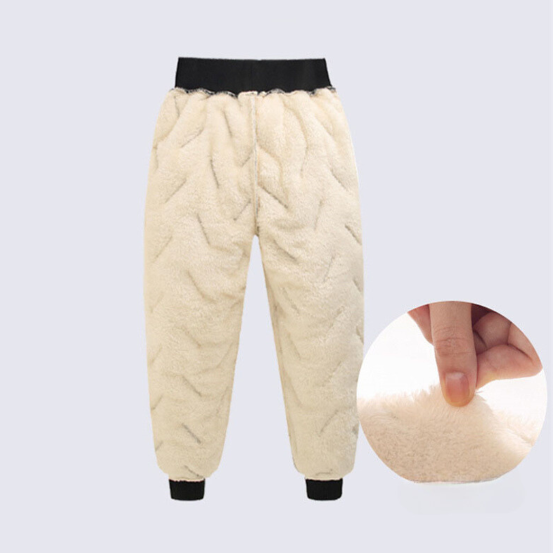 Children's Outdoor Winter Pants Padded Fleece Warm Water-Repellent – Ideal for Playing & Winter Activities