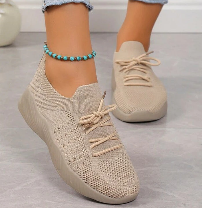 Clive – Flat Color Lace-Free Flying Father Shoes