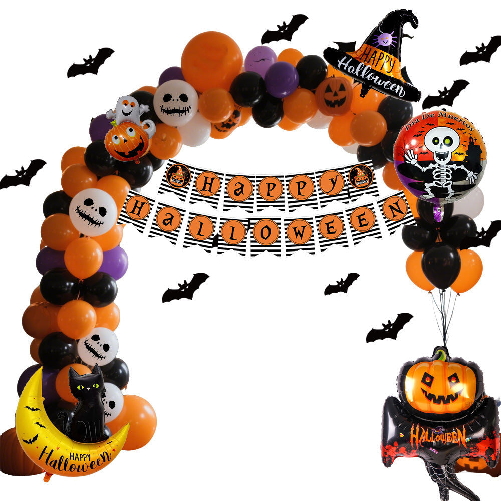 Halloween Balloon Set Decoration for Party & Celebration – Spooky Balloons and Garland