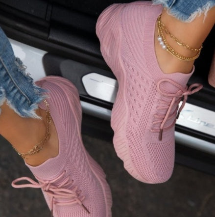 Clive – Flat Color Lace-Free Flying Father Shoes