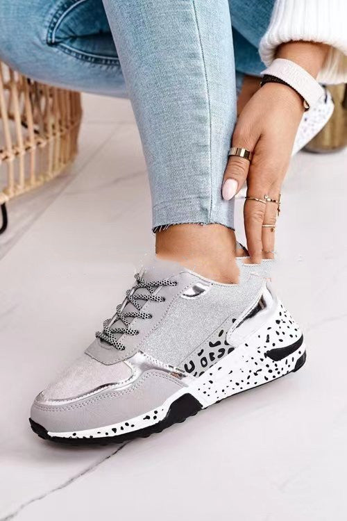 Miranda – Women's Sneakers with Laces and Platform Sole