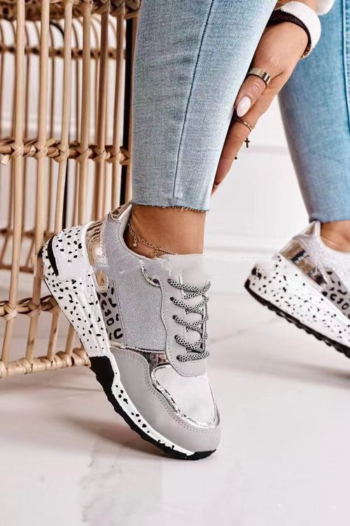 Miranda – Women's Sneakers with Laces and Platform Sole