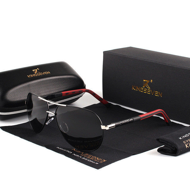 King7 – Unisex Pilot Sunglasses – Stylish Mirrored Lenses with UV Protection