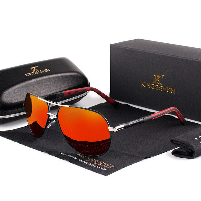 King7 – Unisex Pilot Sunglasses – Stylish Mirrored Lenses with UV Protection