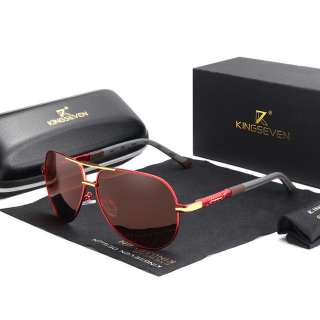 King7 – Unisex Pilot Sunglasses – Stylish Mirrored Lenses with UV Protection