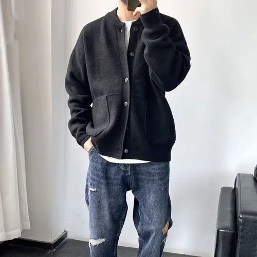 Men's Cardigan Casual Stylish Knitted Vest for Daily Use