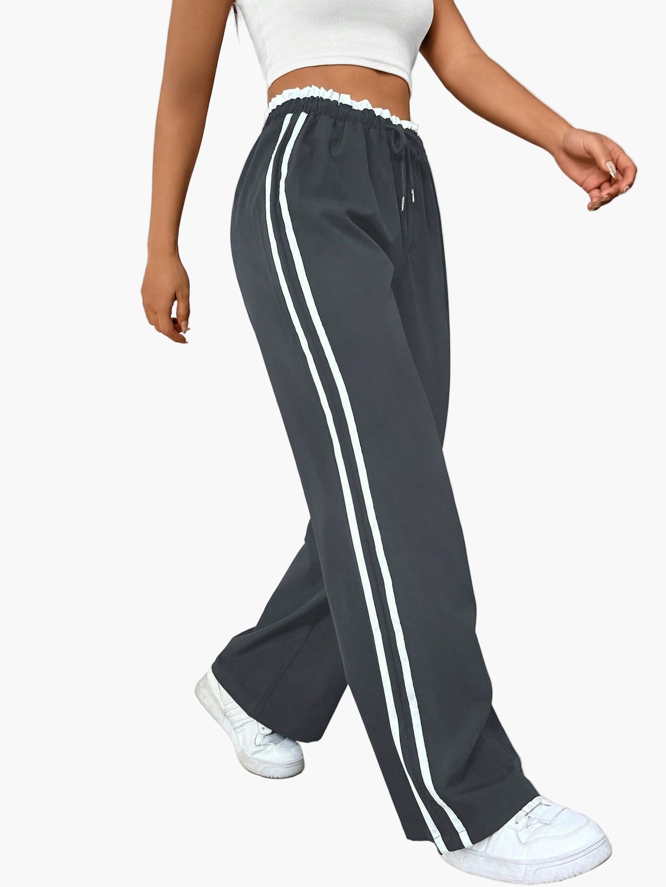 Women's Sporty Wide-Leg Sweatpants for Casual and Streetwear