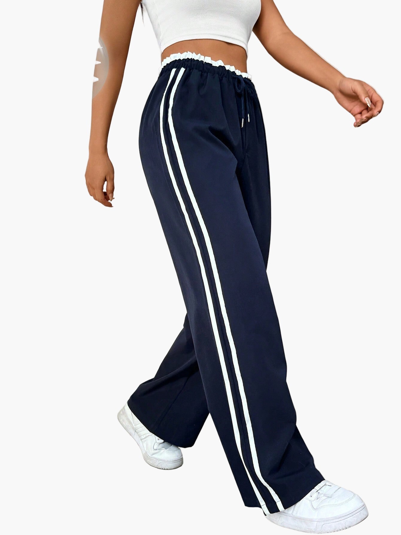Women's Sporty Wide-Leg Sweatpants for Casual and Streetwear
