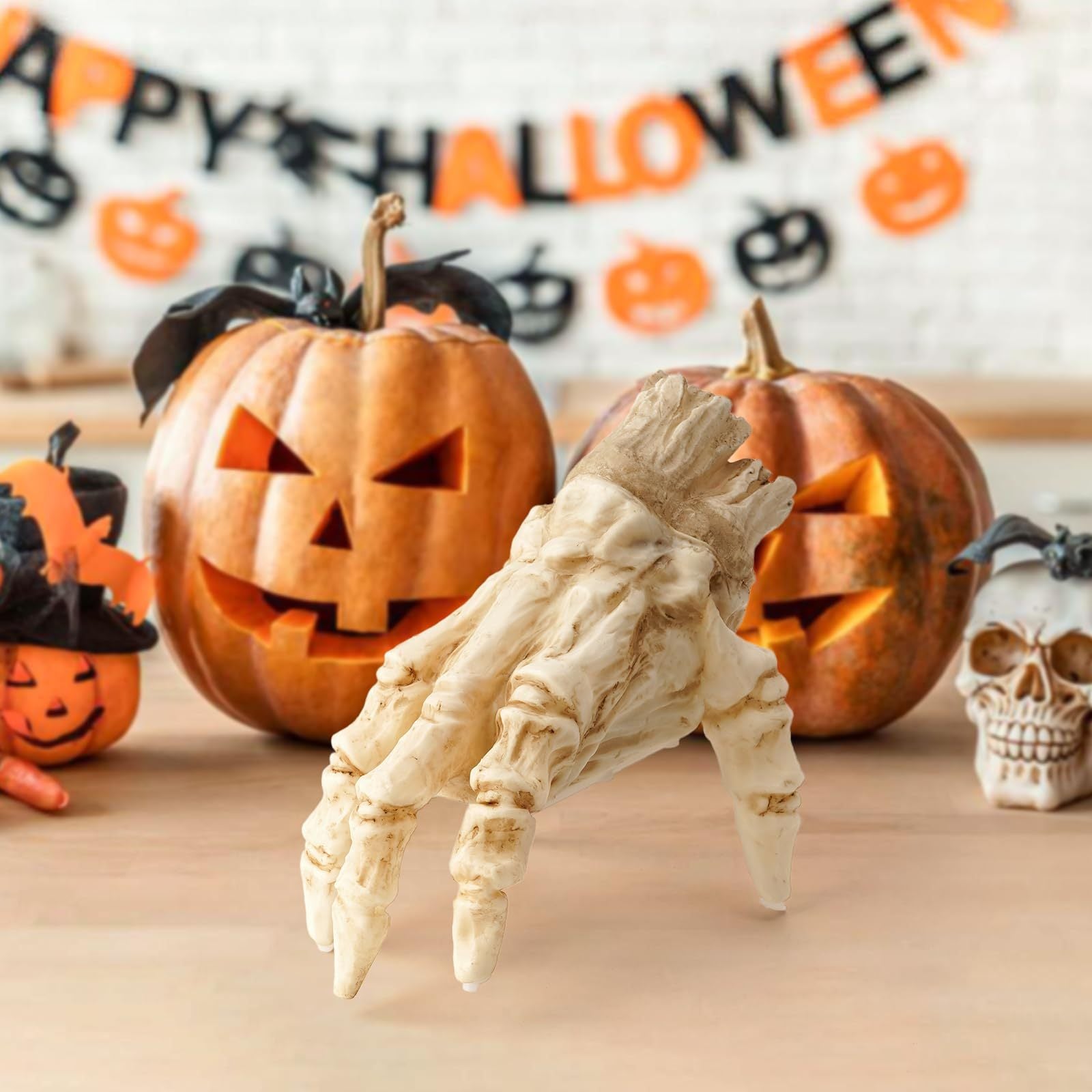 Halloween Decoration Electric Ghost Hand With Light and Sound For Creepy Atmosphere