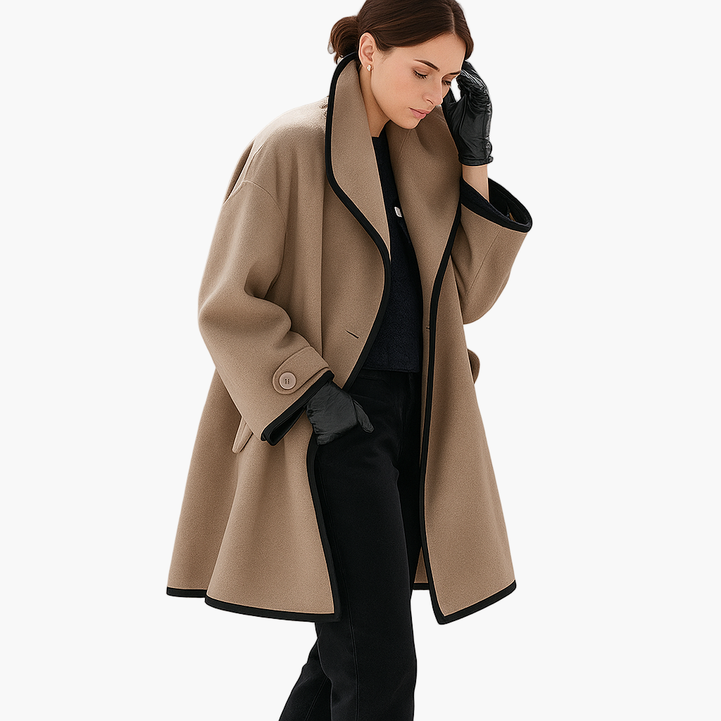 Women's Oversized Trenchcoat – Stylish Elegance for Winter, Fashionable Coat for Daily Use