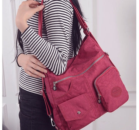 Ruth – Luxury Waterproof Nylon Shoulder Bag with Large Capacity