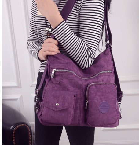 Ruth – Luxury Waterproof Nylon Shoulder Bag with Large Capacity