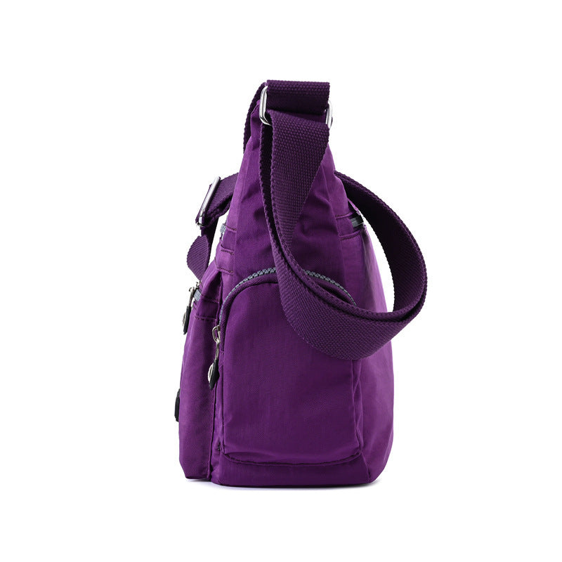 Women's multifunctional shoulder bag with zip pockets – ideal for daily use