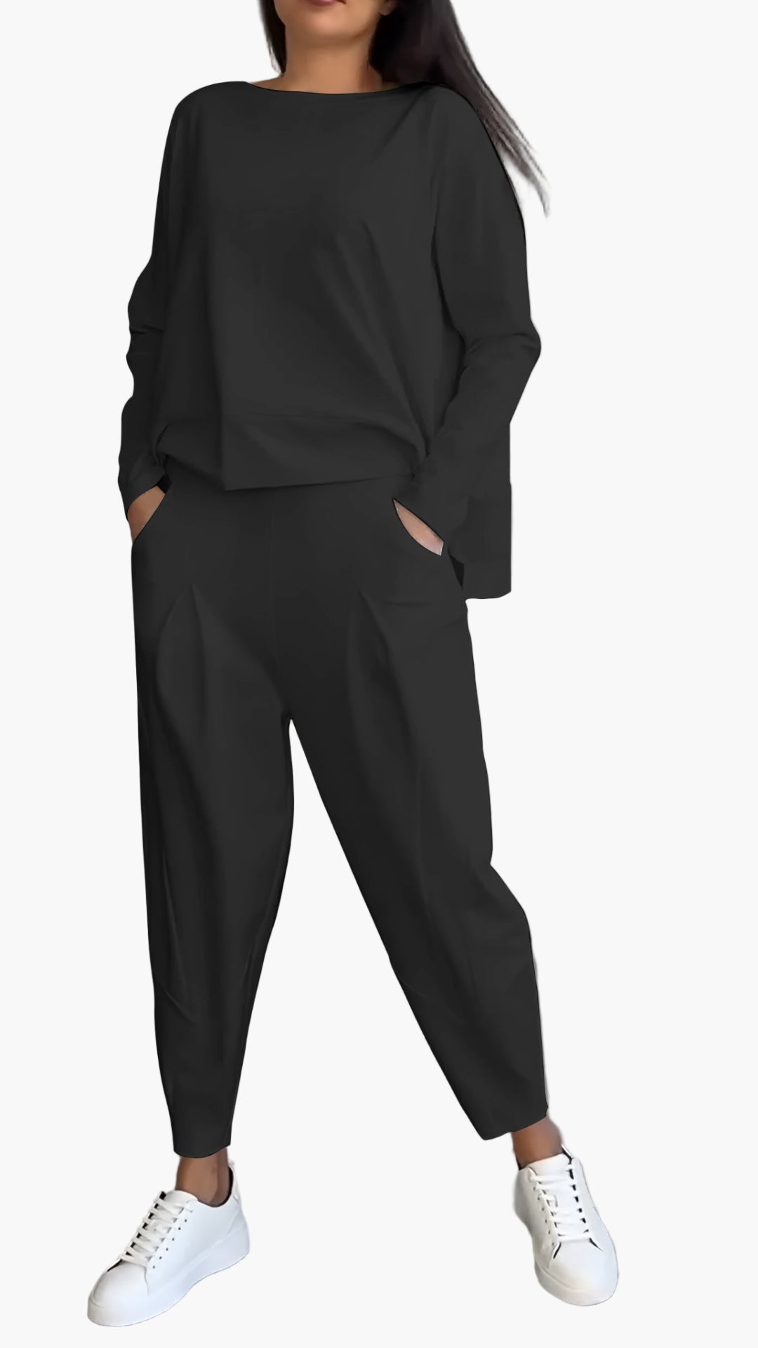 Women's Two-Piece Lounge Set – Comfortable Casual Outfit for Home and Leisure Time