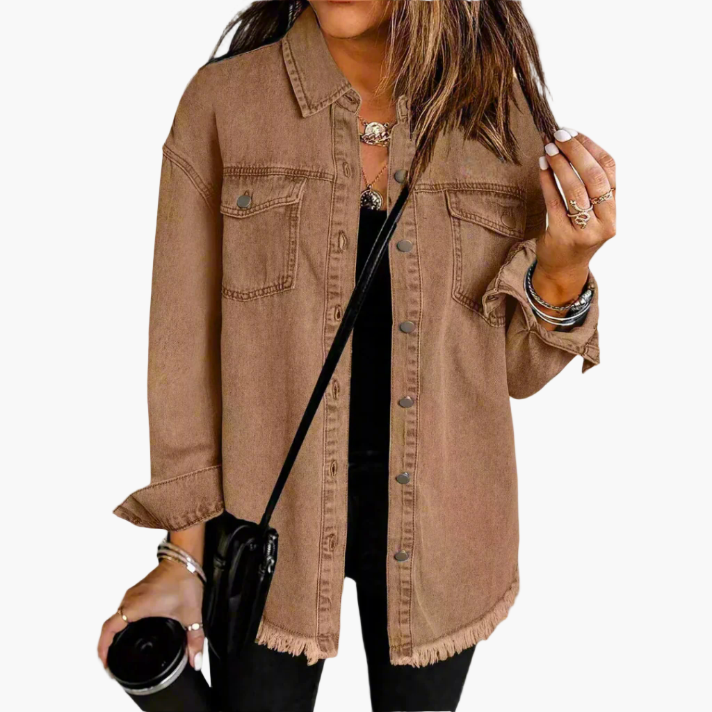Women's Oversized Denim Jacket Casual Stylish Denim Jacket