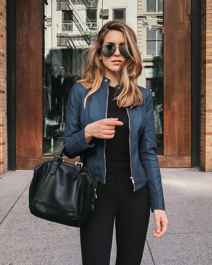 Robyn – Women's jacket made of soft vegan leather