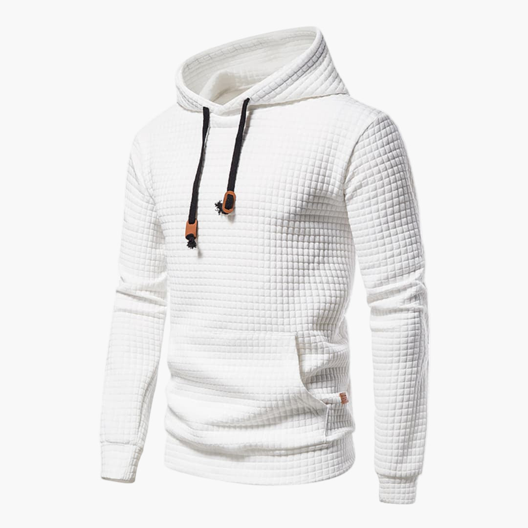 Men's Hoodie Casual Checked Design Comfortable Style for Daily Use