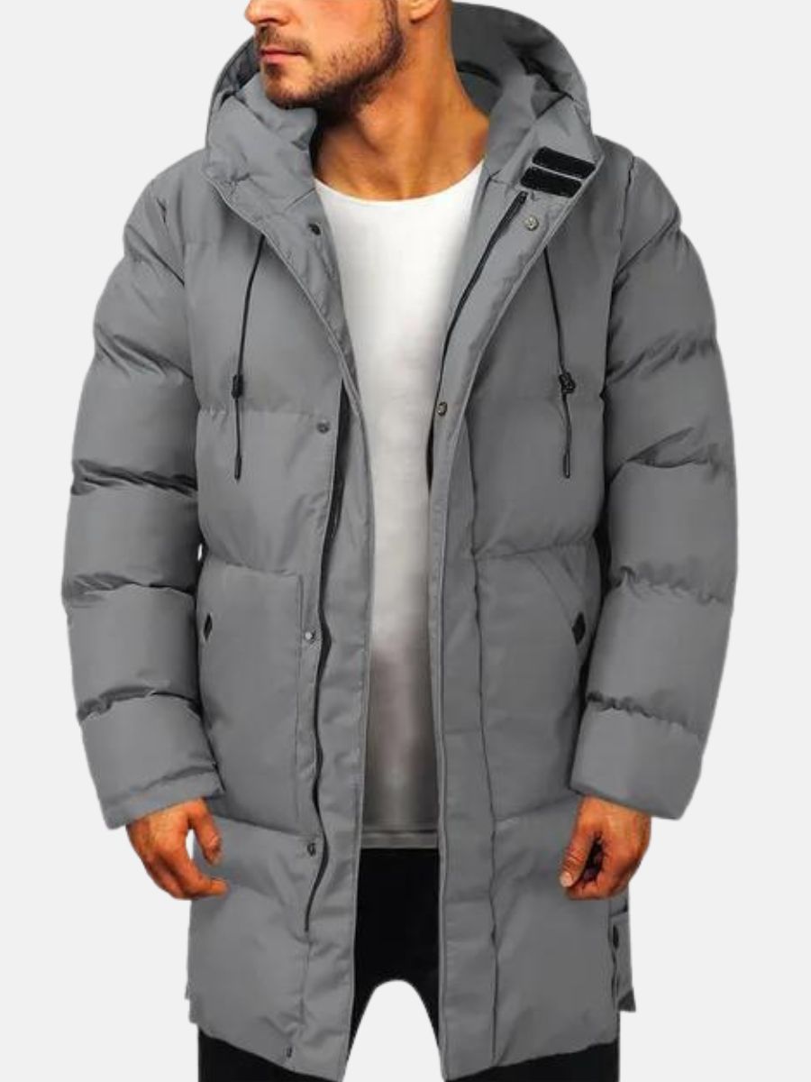 Men's Parka Jacket Padded Winter Coat Outdoor Stylish Comfortable