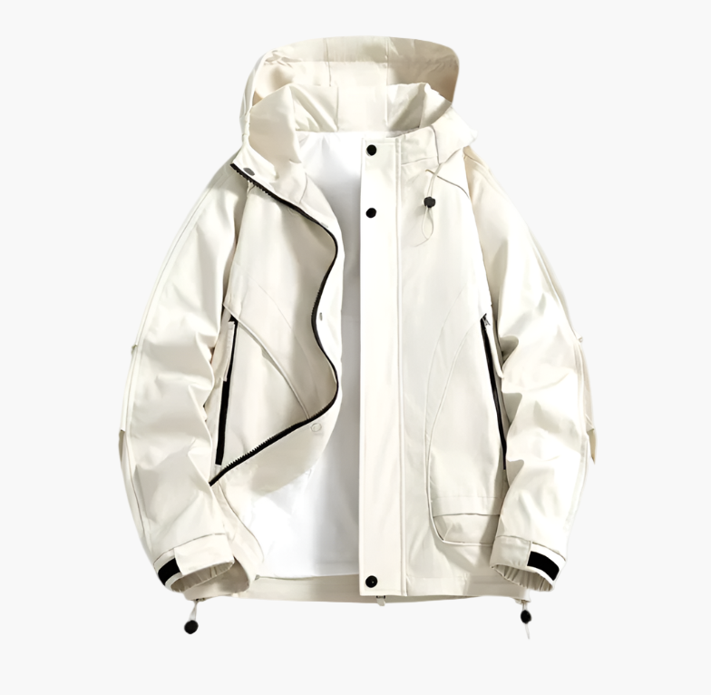 Men's Windproof Outdoor Jacket – Sporty Waterproof Windbreaker for Adventures and Daily Use