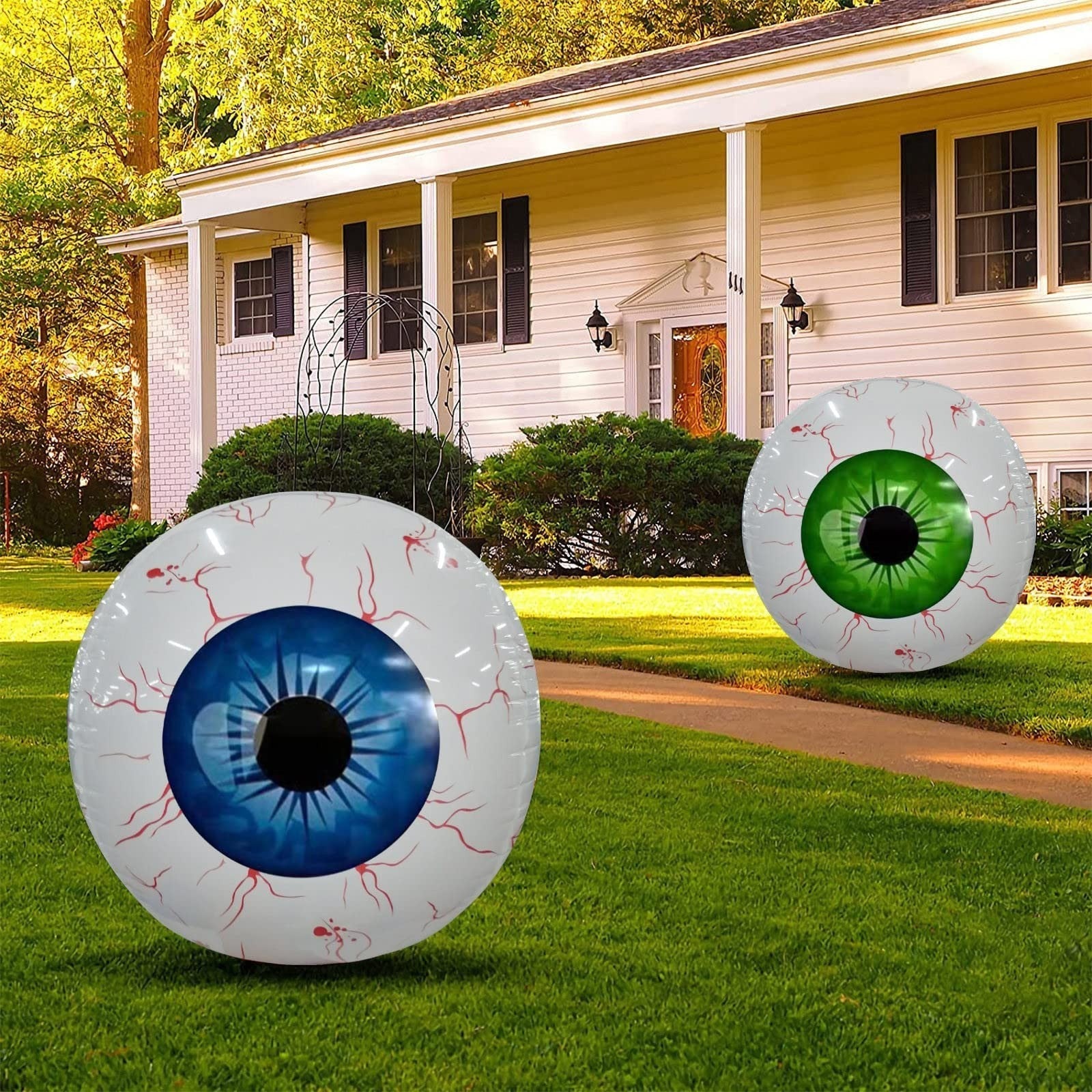 Halloween Inflatable Eyeballs – Decoration for Party, Haunted House and Garden