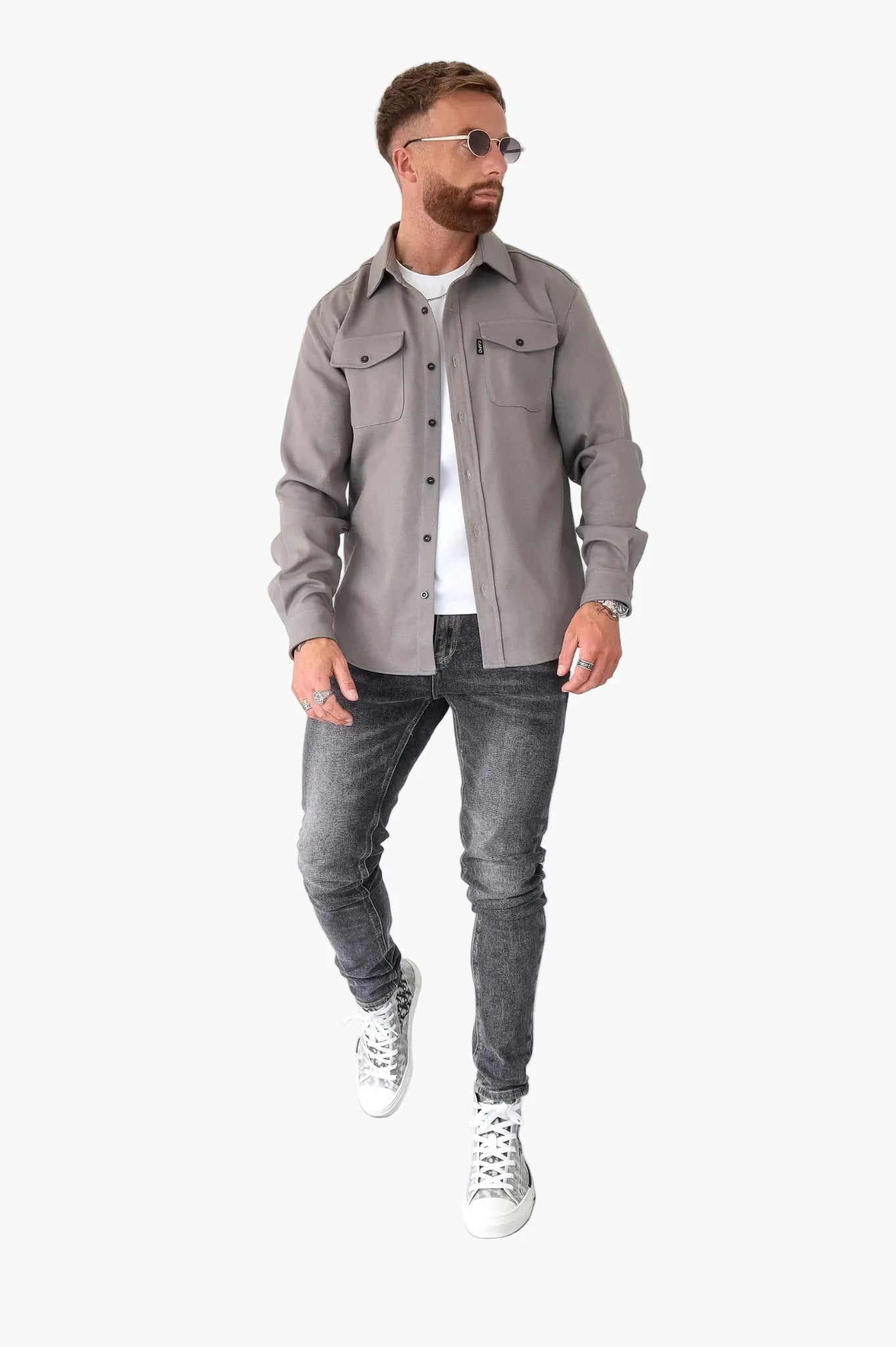 Fashionable Men's Shirt Jacket - Casual Style Coat for Daily Use