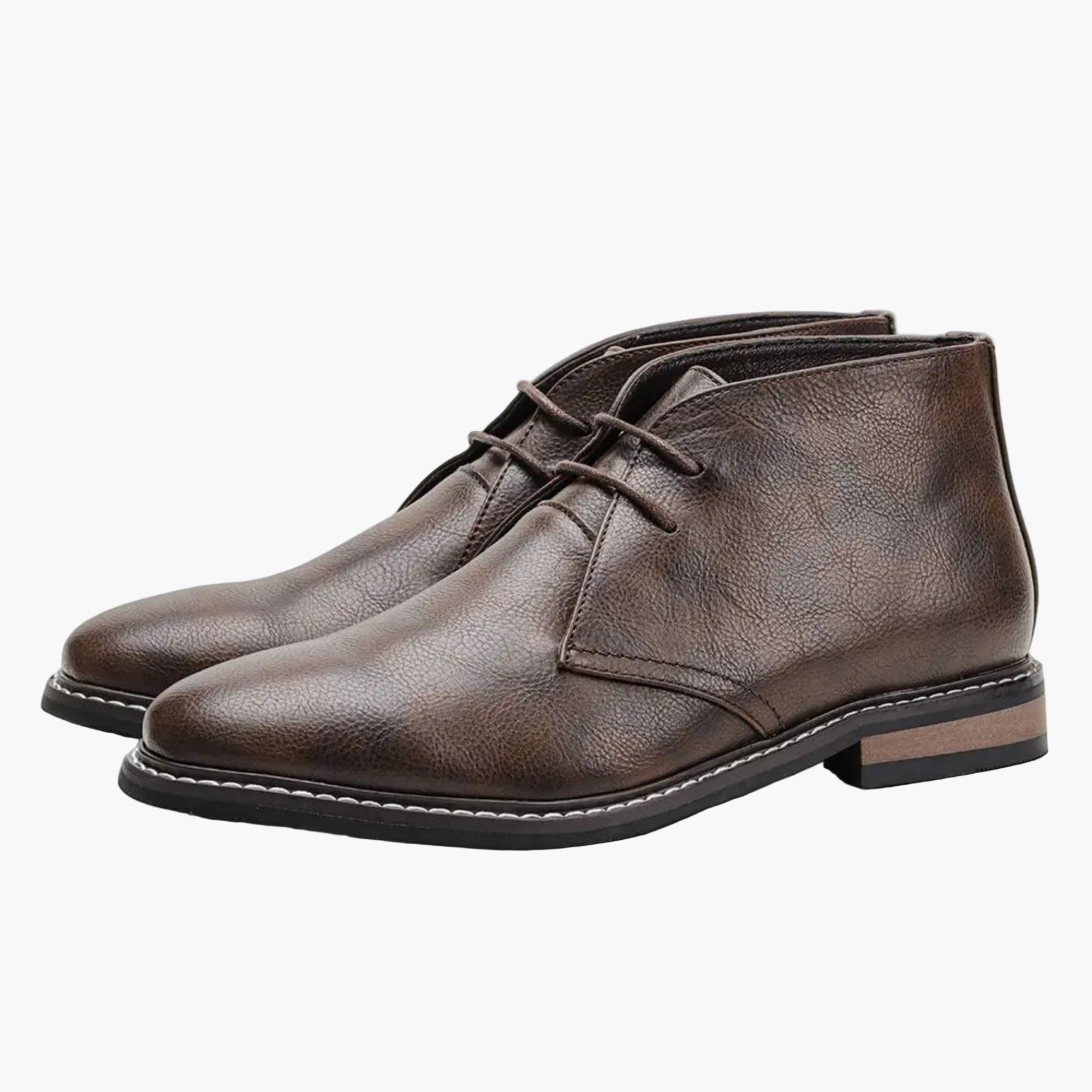 Men's Chukka Boots – Stylish Casual Leather Lace-up Shoes