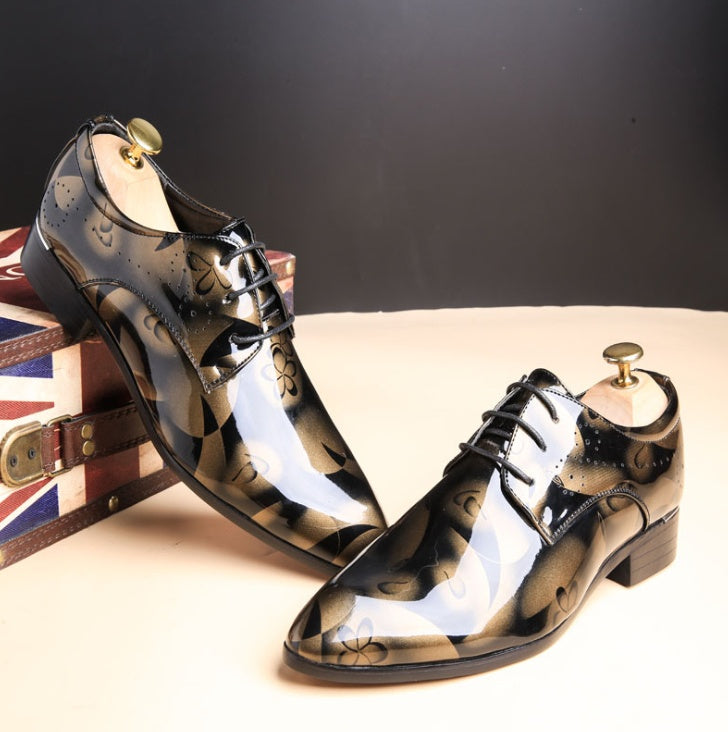 Jacob – Large Men's Shoes for Business Casual with Shiny Vegan Leather